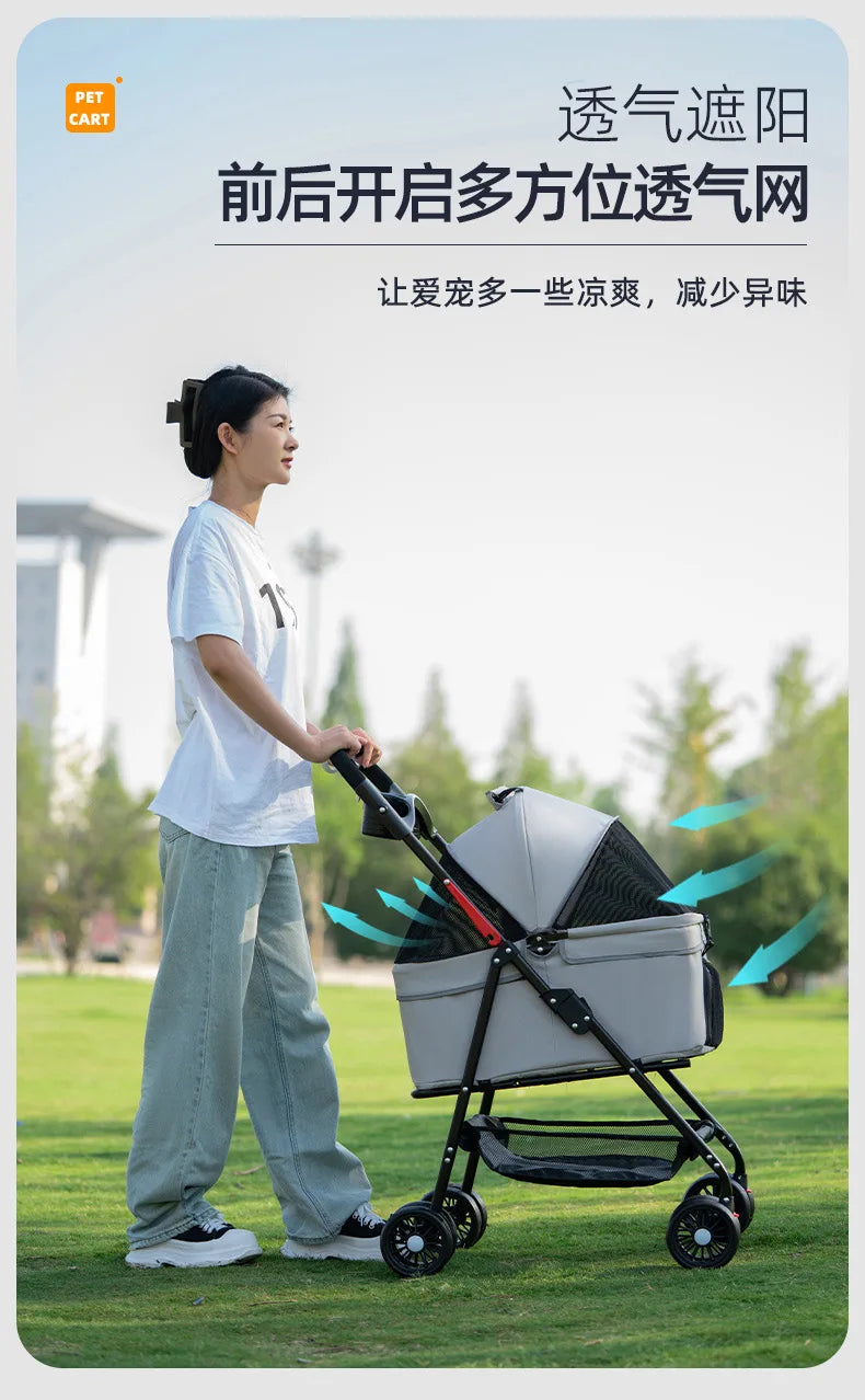 Kleiner handlicher  Hundewagen, die günstige Alternative