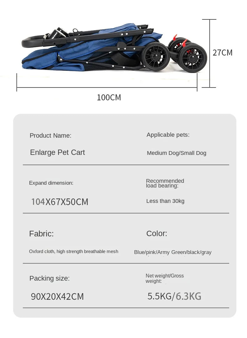 Mittelgroßer Hundewagen