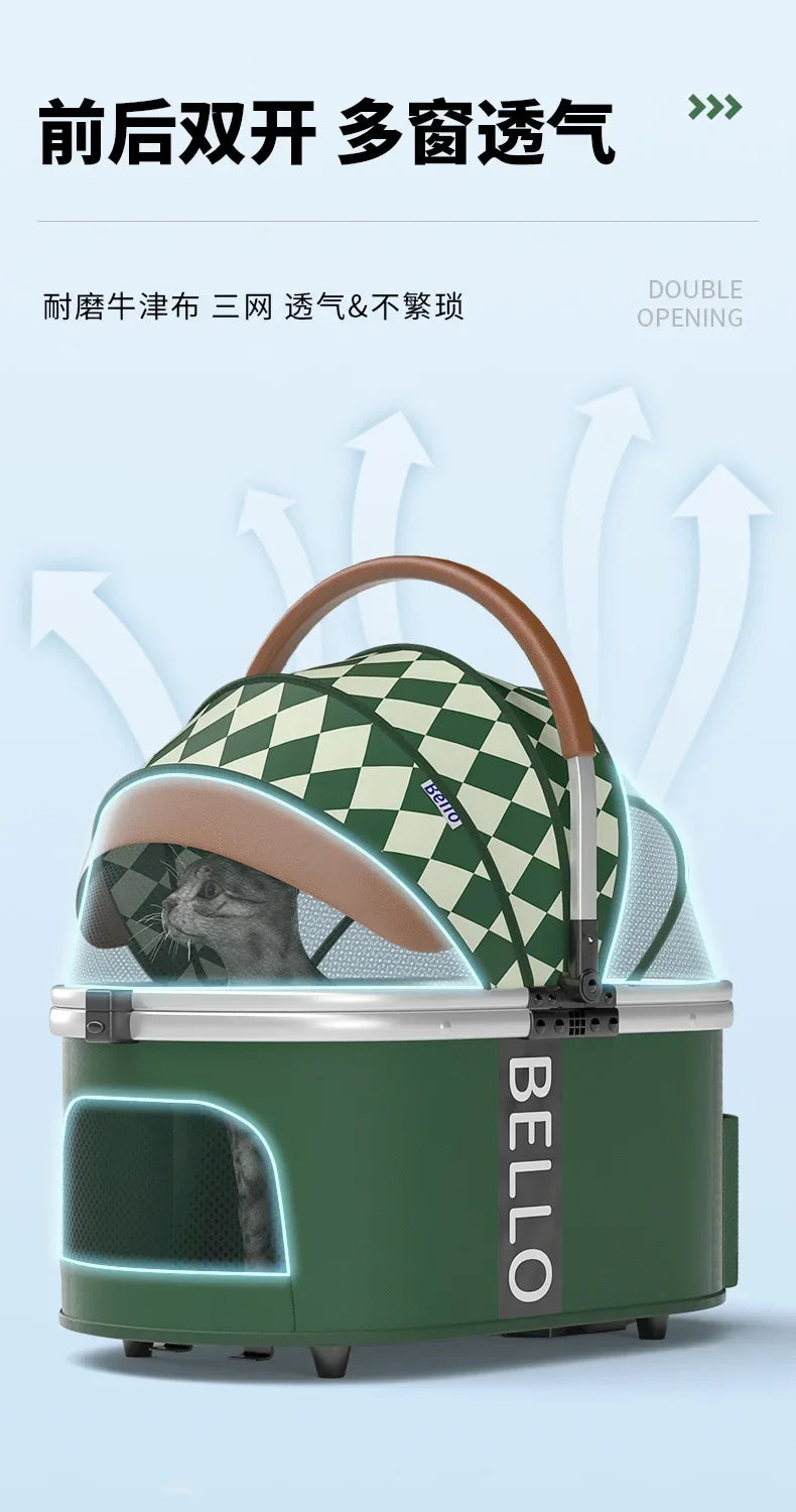 Aluminium Hundebuggy für Hunde bis 15 Kg