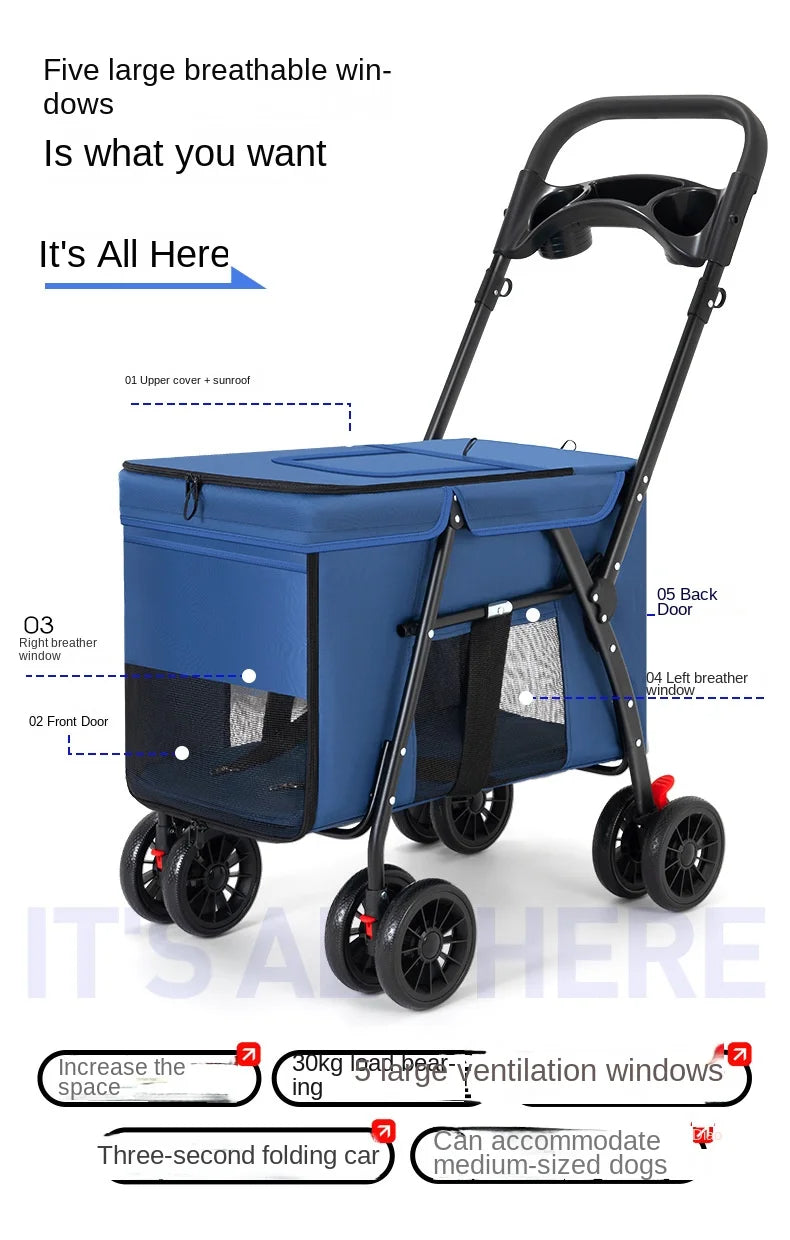 Mittelgroßer Hundewagen