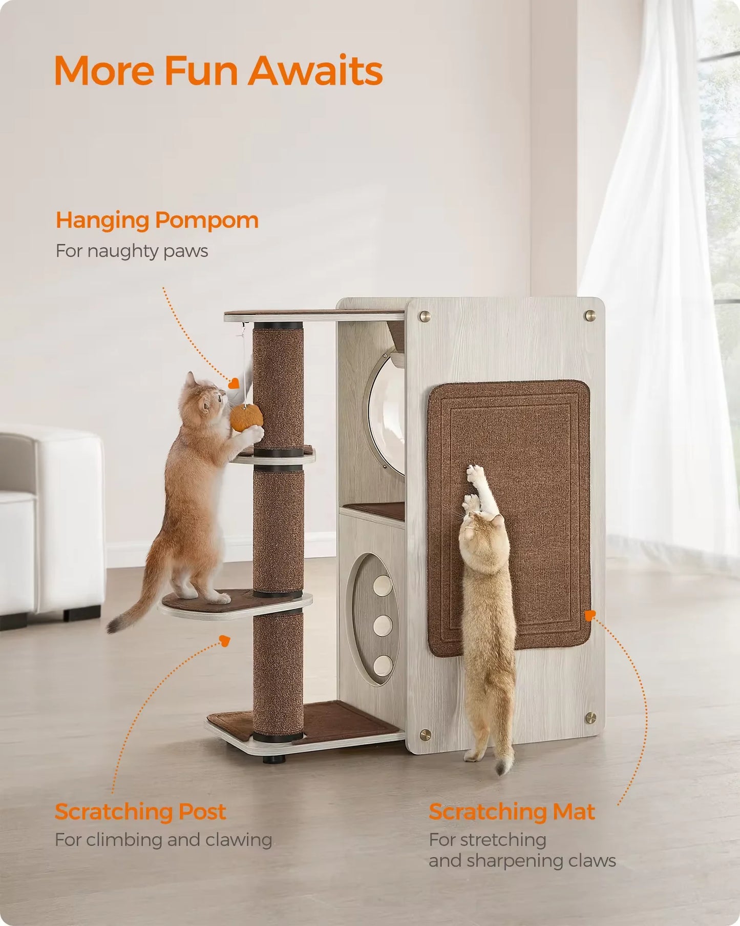 Pet Toy Pet Cat Furniture Luxury Pet Lover Gift Tower Houses Scratcher Climbing Cat Tree