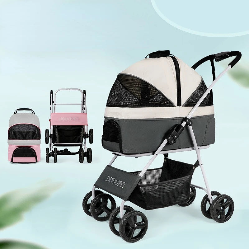 Leichtgewicht unter den Hundewagen mit abnehmbarem Aufsatz für das  Auto