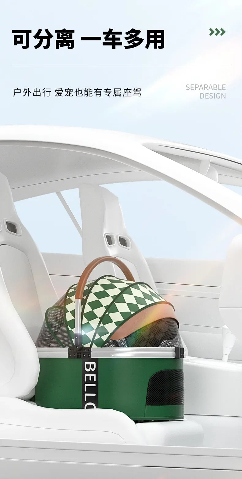 Aluminium Hundebuggy für Hunde bis 15 Kg