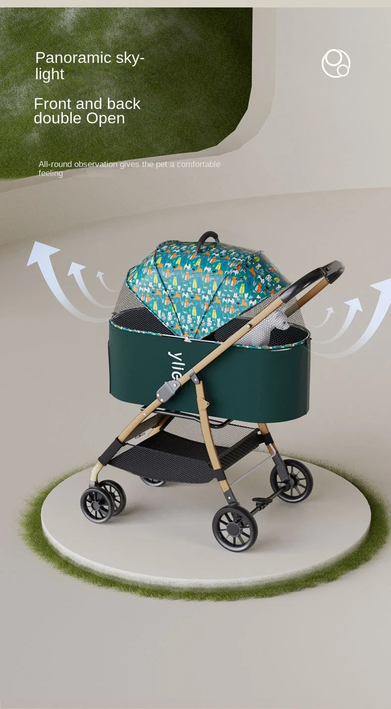 Ein Leichtgewicht unter den Hundewagen mit schönem Design und einfach  zu bedienen