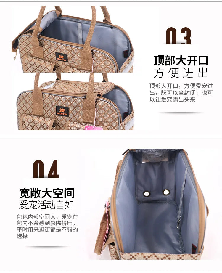 Wunderschöne klassische Hundetragetasche