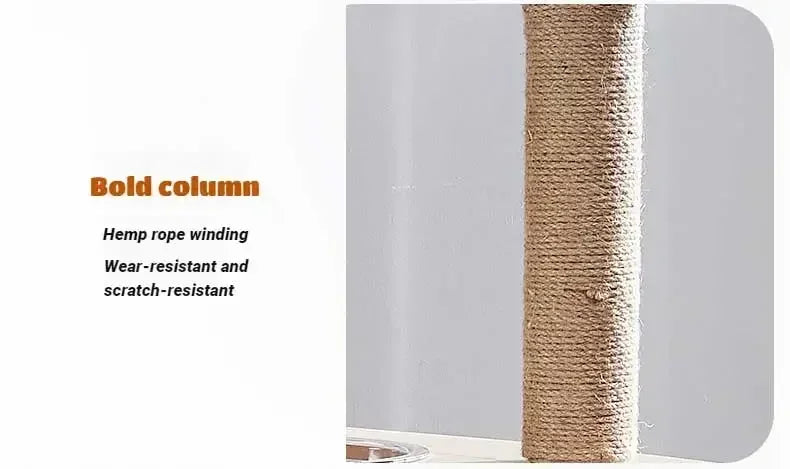 Multi-layer Cat Climbing Frame Cat Tower Grasping Logs and Scratcher Trees  Nest and Platform Jumping Wood Large Indoor Cat Toy