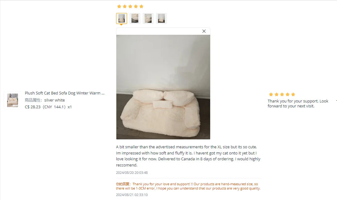 Tolles kuschliges Hundesofa