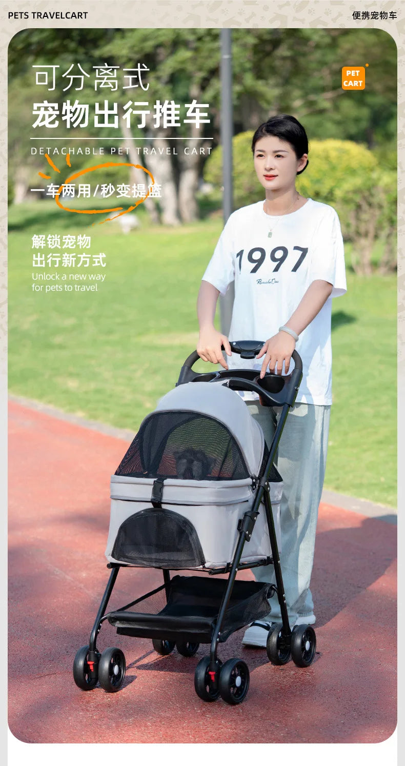 Kleiner handlicher  Hundewagen, die günstige Alternative