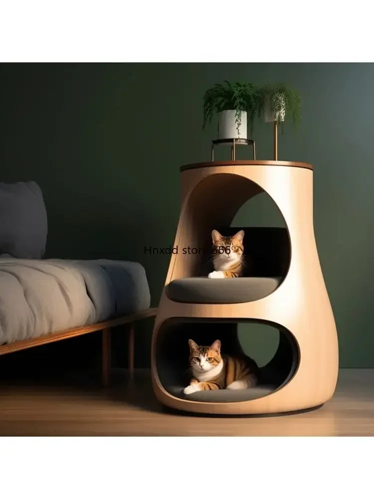 People and cats share Wangshe bedside table universal coffee table cat nest