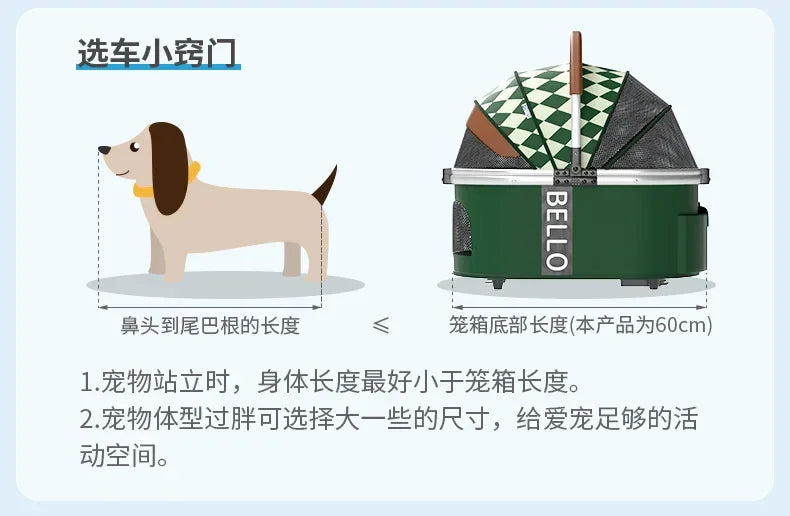 Aluminium Hundebuggy für Hunde bis 15 Kg