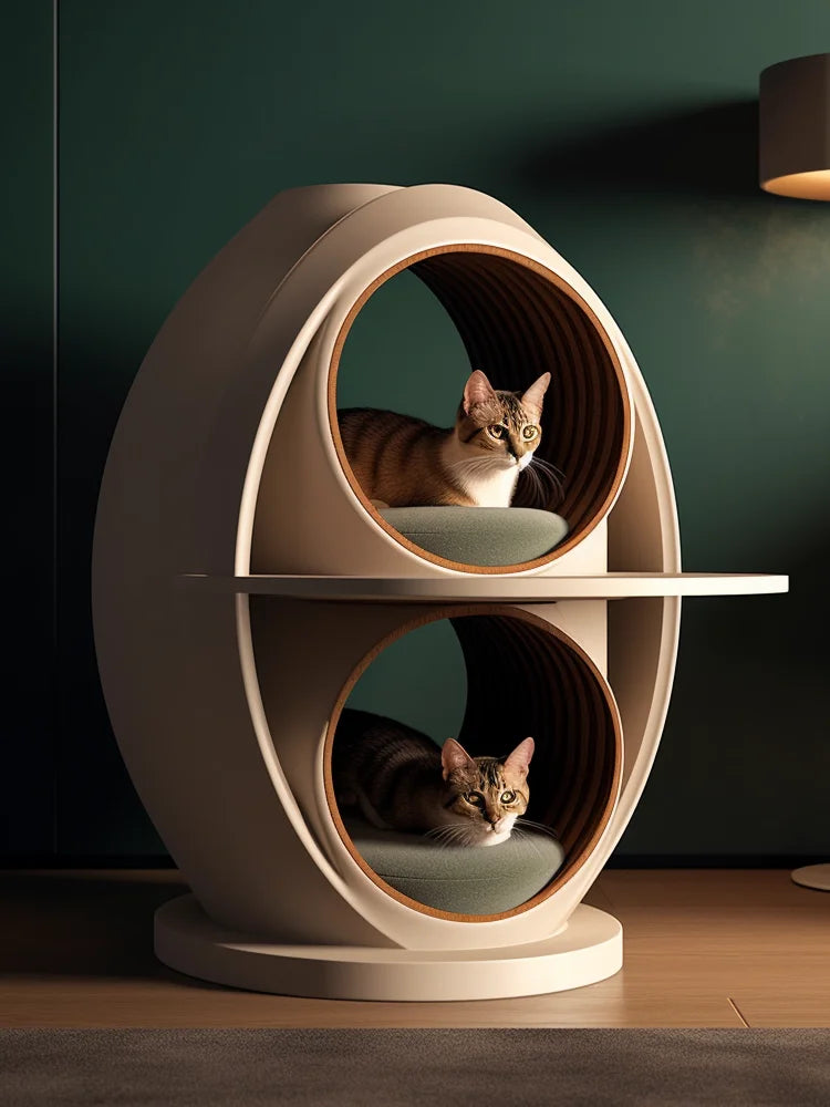 Human cat bedside table, cat nest to keep warm in winter, universal in all seasons, semi-closed coffee table