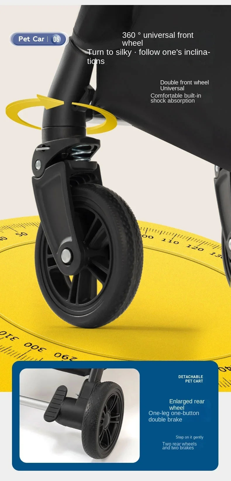 Vielseitig einsetzbarer Outdoor Hundewagen