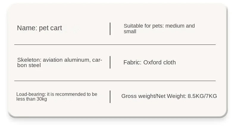 Vielseitig einsetzbarer Outdoor Hundewagen