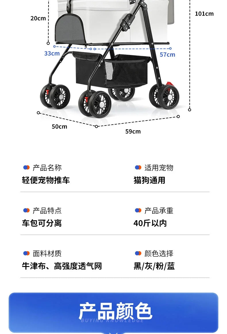 Praktischer Hundewagen für den täglichen Gebrauch