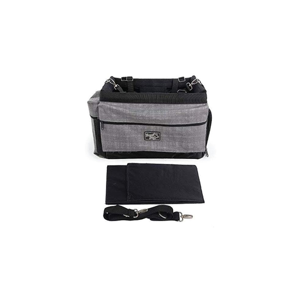 Small Dog Bicycle Mount Bag - Pet Travel Carrier Basket - Bike Riding Seat-2
