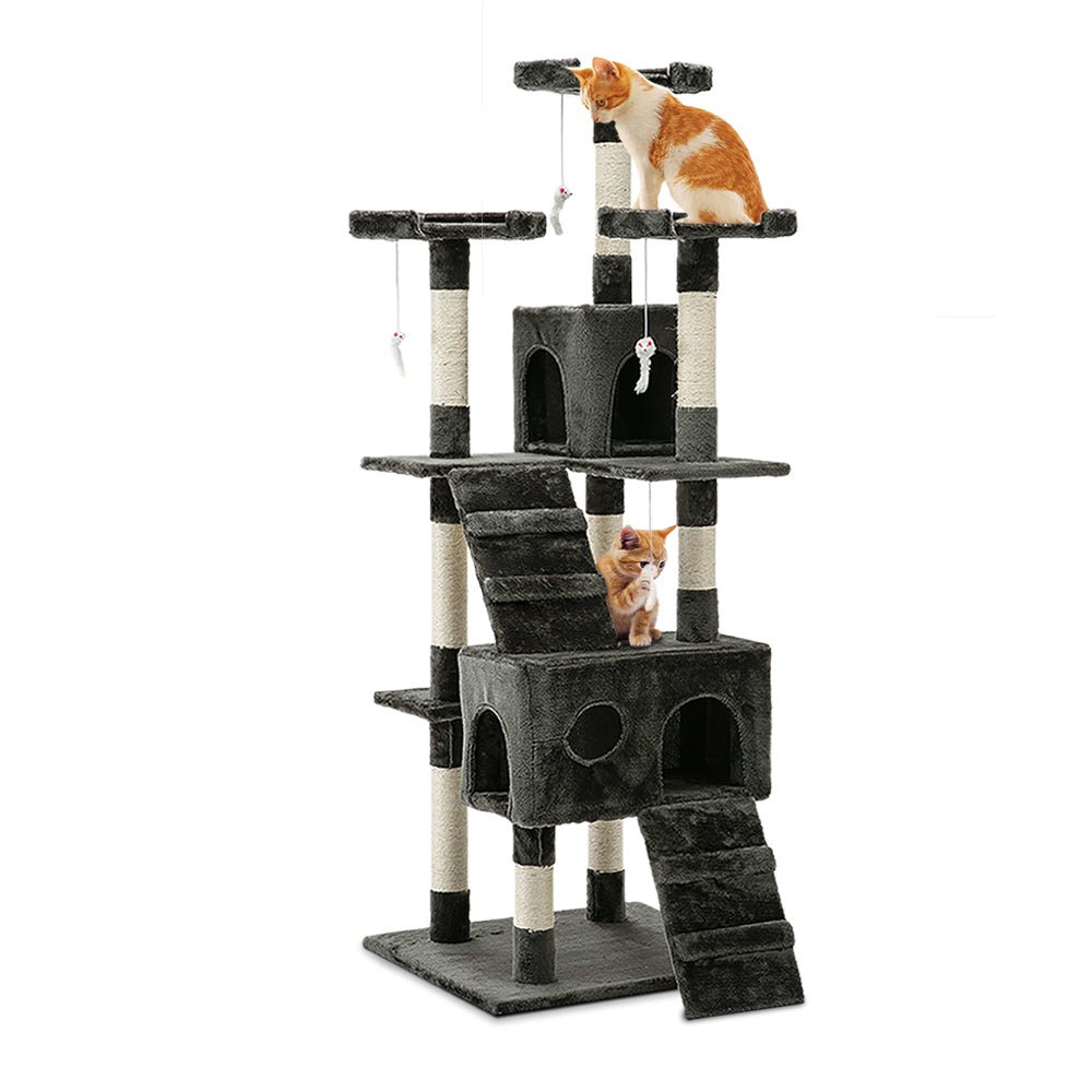 Cat Tree 180cm Trees Scratching Post Scratcher Tower Condo House-0