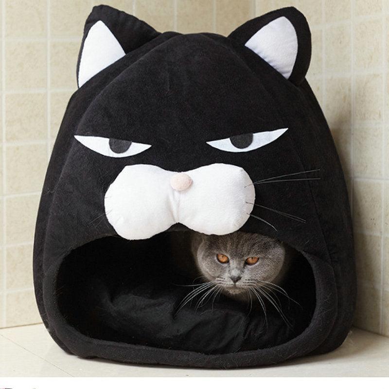 Cozy Haven Cat Bed: Plush Nest For Your Feline Friend-0