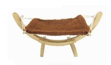 Cozy Paws Wooden Cat Hammock Bed - The Perfect Pet Haven!-3