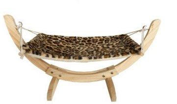 Cozy Paws Wooden Cat Hammock Bed - The Perfect Pet Haven!-1