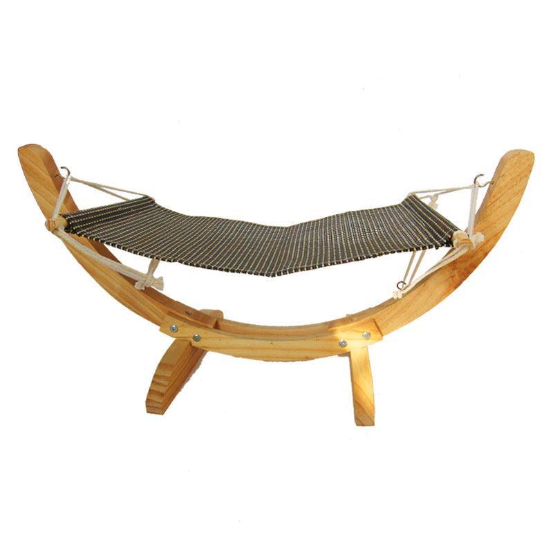 Cozy Paws Wooden Cat Hammock Bed - The Perfect Pet Haven!-5