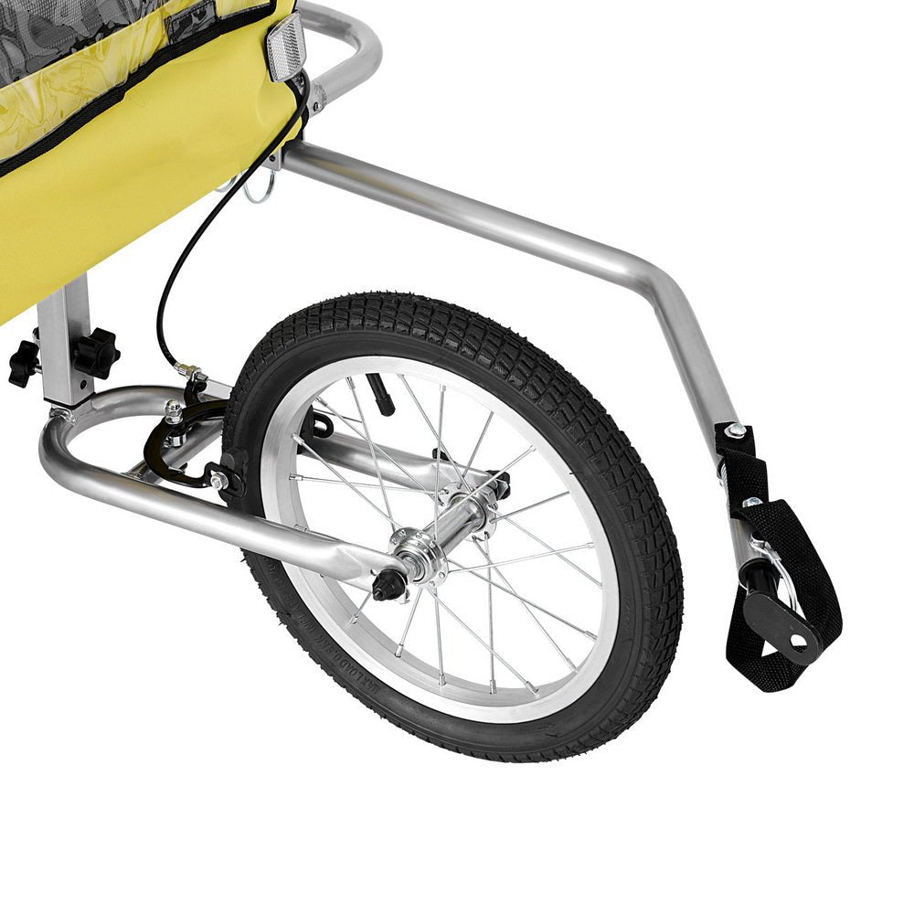 Pet Bike Trailer Dog Stroller Pram Bicycle Large Travel Cycling Foldable-3
