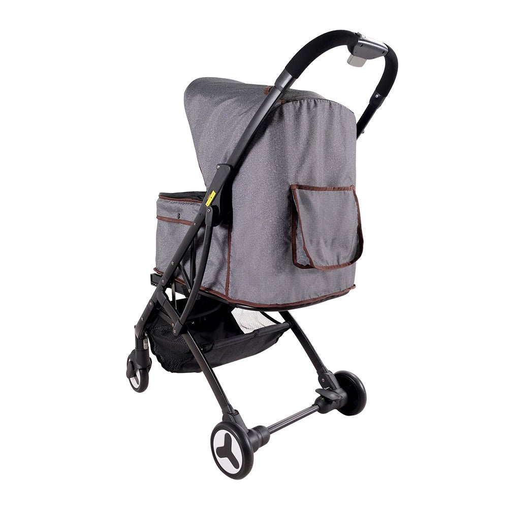 Speedy Fold Pet Buggy – Grey Denim-4